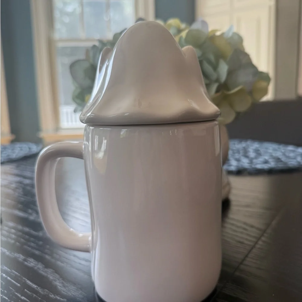 Rae Dunn New Halloween Ghost Mug with Topper